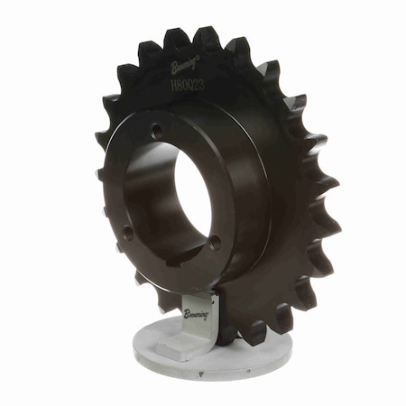 Browning Steel Bushed Bore Roller Chain Sprocket, H80Q23 H80Q23